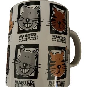 Signature Mugshots/Cat Ceramic Mug EUC